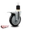 Service Caster 5'' Black Poly Swivel 1-7/8'' Expanding Stem Caster Total Lock Brake SCC-EXTTL20S514-PPUB-BLK-178 - alternate 4